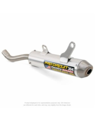 Silencieux PRO CIRCUIT 304 aluminium/inox - Yamaha YZ125