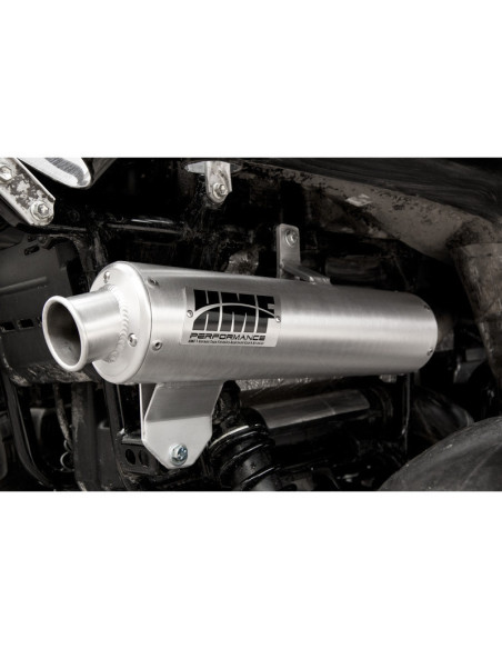 Silencieux HMF Performance Series inox brossé/inox -  Suzuki King Quad 700