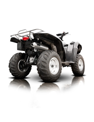 Silencieux HMF Performance Series inox brossé/inox -  Suzuki King Quad 700