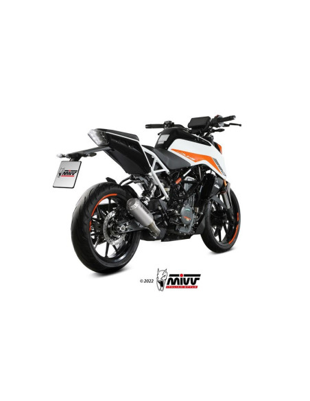 Silencieux MIVV MK3 Slip-On acier inoxydable - KTM 125 / 390 Duke