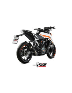 Silencieux MIVV MK3 Slip-On acier inoxydable noir - KTM 125 / 390 Duke 2