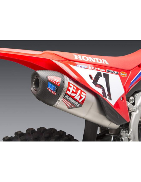 Silencieux YOSHIMURA RS-12 Signature Series inox/carbone - Honda CRF250R/RX