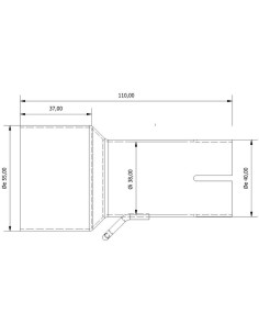 Tube de raccordement MIVV 55  38 mm 2