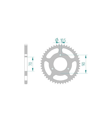 Kit chaine DID  ACIER HONDA MTX 80 HD06 1982 à 1982