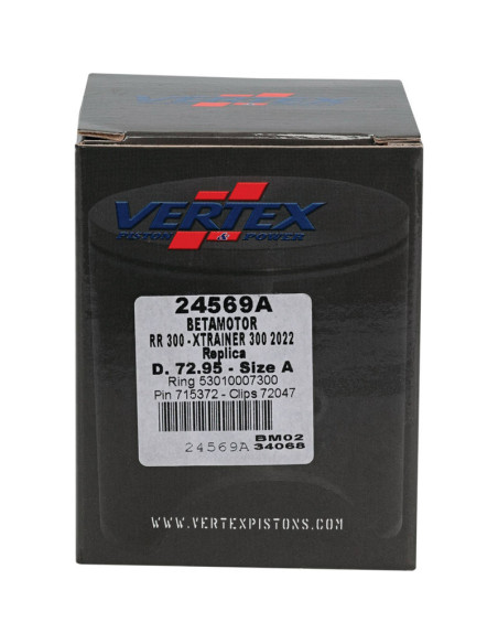 Piston coulé VERTEX Replica - 24569A