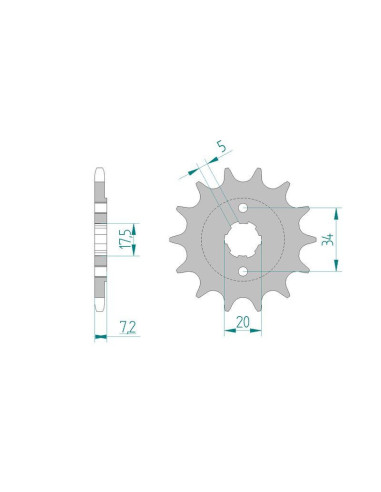 Kit chaine DID  ACIER HONDA VT 125 C   X,Y,1,2,3,4,5,6,7 SHADOW   JC29 1999 à 2007