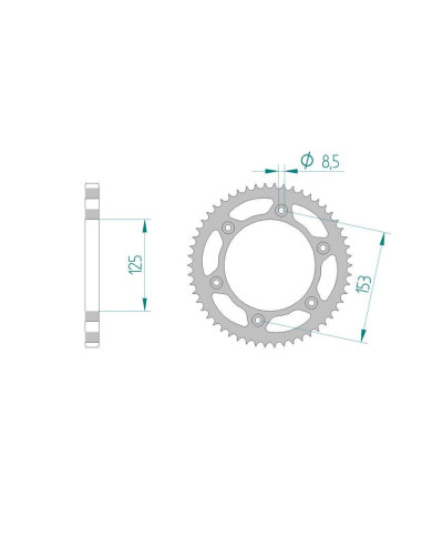 Kit chaine DID  ACIER HONDA XR 125 L   3,4,5,6 2003 à 2006