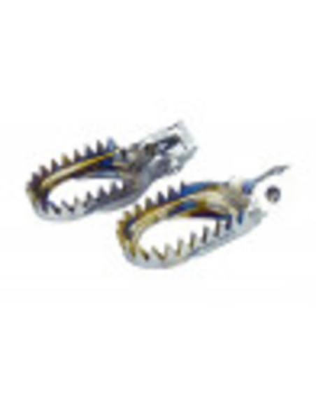 Reposes-pieds SCAR titane anti-boue