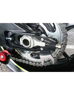 Fourchettes LIGHTECH pour tendeur de chaîne argent - Aprilia 2