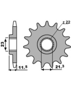 Pignon PBR acier standard 2051 - 520 2