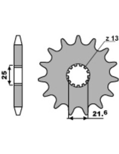 Pignon PBR acier standard 518 - 630 2