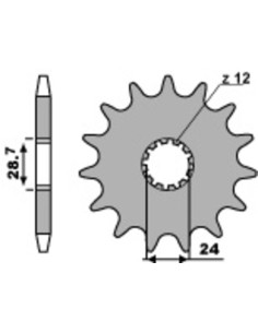 Pignon PBR acier standard 526 - 530 2
