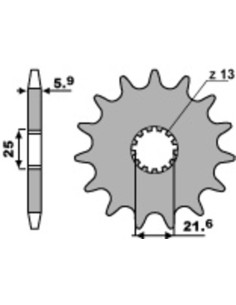 Pignon PBR acier standard 565 - 520 2