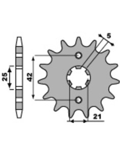 Pignon PBR acier standard 572 - 520 2