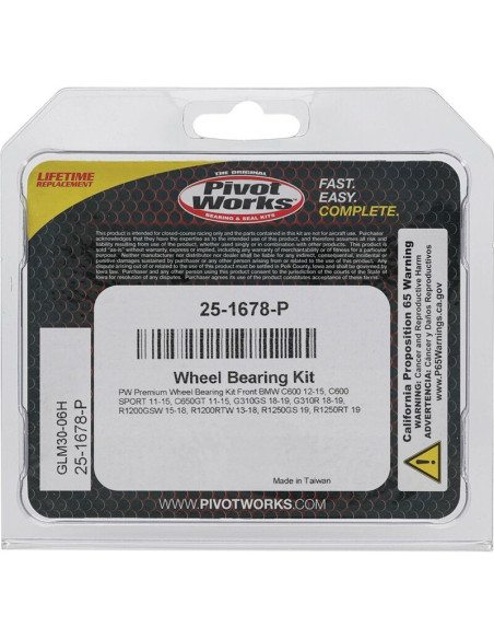 Wheel Bearing Kit All Balls 25-1678