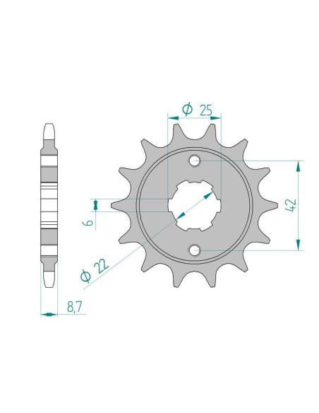Kit chaine DID  ACIER HONDA CB 400 N   B,C,D 1981 à 1983