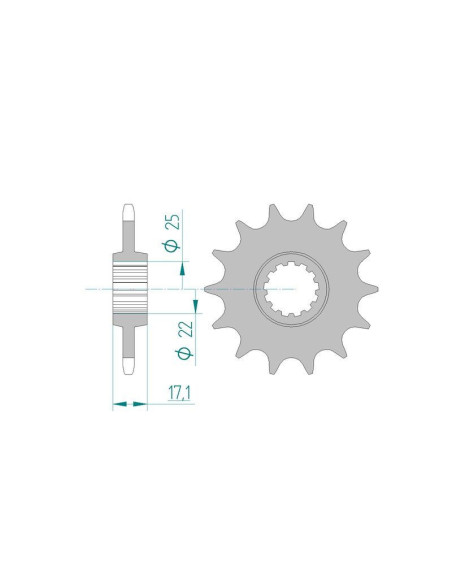 Kit chaine DID  ACIER HONDA CB 500 FA   D,E ABS 2013 à 2014