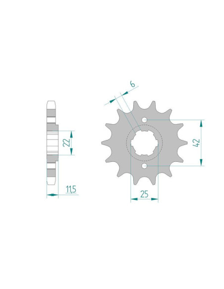 Kit chaine DID  ACIER HONDA FT 500   C PC07 1982 à 1984