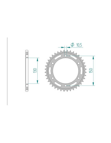 Kit chaine DID  ACIER HONDA NX 500 PD08, RD087, PD09A 1989 à 1999