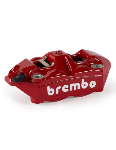 Étrier de frein avant droit BREMBO UPGRADE M4 ø34mm - rouge logo blanc