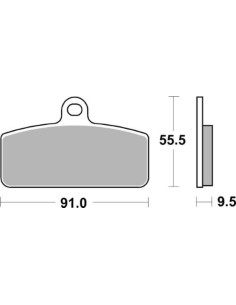 Plaquettes de frein TECNIUM MX/Quad métal fritté - MO459