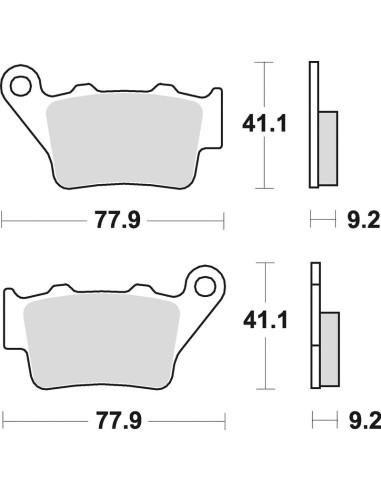 Plaquettes de frein BRAKING Off-Road métal fritté - 773CM44