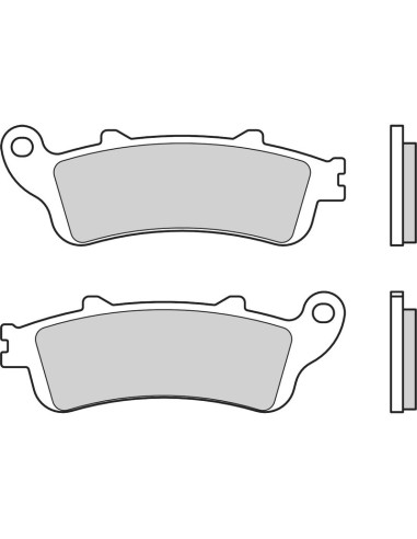 Plaquettes de frein BREMBO route carbone céramique - 07HO4308