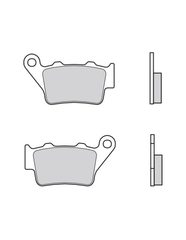 Plaquettes de frein BREMBO métal fritté - 07BB02SP