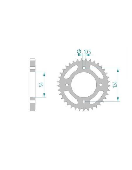 Kit chaine DID  ACIER HONDA CB 550   K3,K4,F1,F2 1977 à 1980