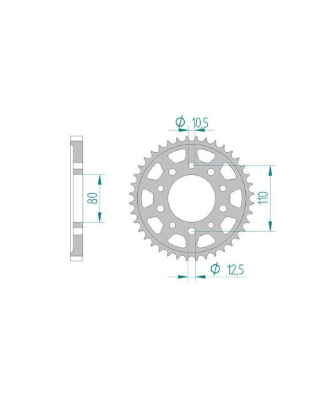 Kit chaine DID  ACIER HONDA CBR 600 F   H,J,K,L PC23 1987 à 1990