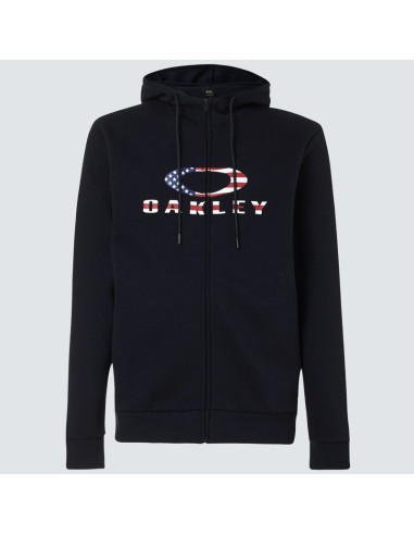 Hoodie OAKLEY Bark FZ noir/drapeau américain taille XXL