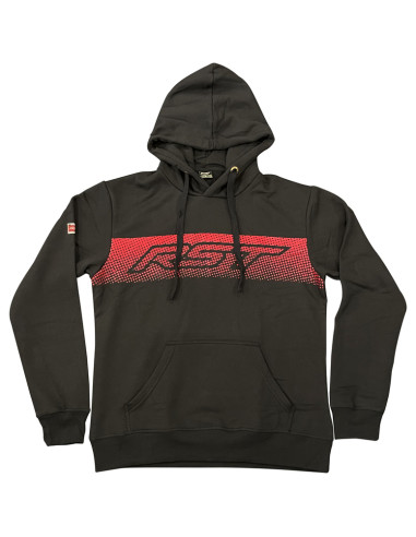 Hoodie RST Gravel - noir/rouge taille M