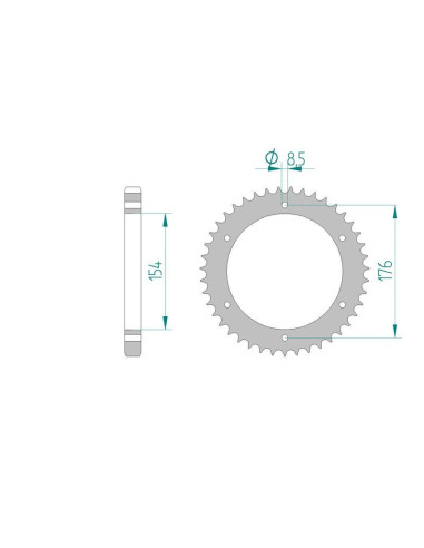 Kit chaine DID  ACIER HONDA VFR 750 F   L,M,N,P,R,S,T,V,W RC36 1990 à 1998