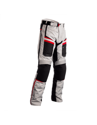 Pantalon RST Maverick CE textile - argent/noir/rouge taille L