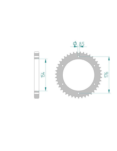 Kit chaine DID  ACIER HONDA VFR 800 F   W,X,Y,1 RC46 1998 à 2001