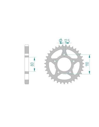Kit chaine DID  ACIER HONDA CBX 1000   Z SB01/SC03 1979 à 1980