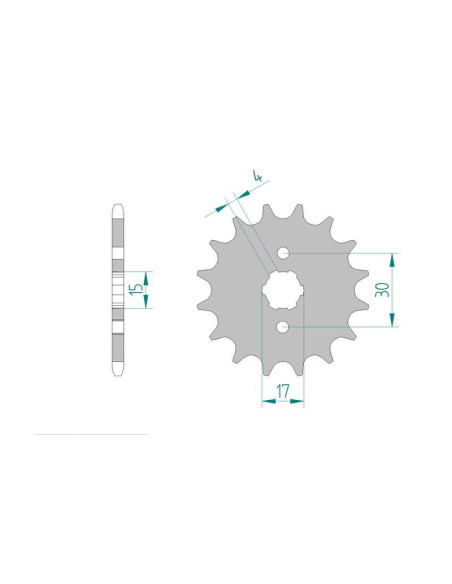 Kit chaine DID  ALU HONDA CR 50   D AE02 1983 à 1983