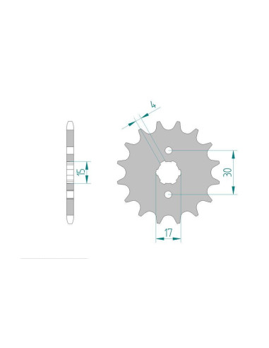 Kit chaine DID  ALU HONDA CR 80 R   D SW 1983 à 1983