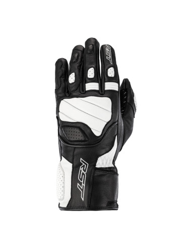 Gants RST Turbine cuir noir/blanc taille M