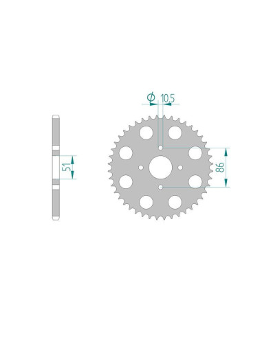 Kit chaine DID  ACIER HONDA TL 200 R    0 à    0