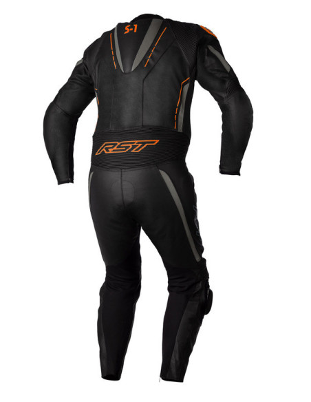 Combinaison RST S1 CE cuir - noir/gris/orange fluo taille 3XL