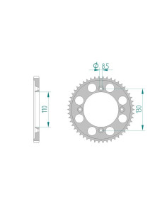 AFAM COURONNE ALU au pas de 428