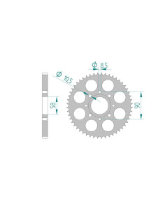 AFAM COURONNE ALU au pas de 428
