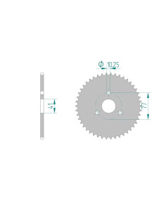 AFAM COURONNE ALU au pas de 415
