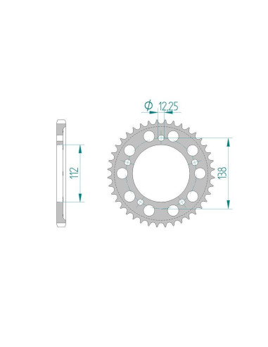 Kit chaine DID  ALU HONDA CBF 600 NA   8,9,A,B,C,D ABS 2008 à 2013
