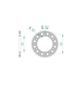 AFAM COURONNE ALU au pas de 520