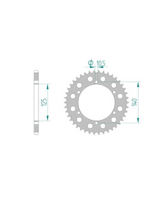 AFAM COURONNE ALU au pas de 520