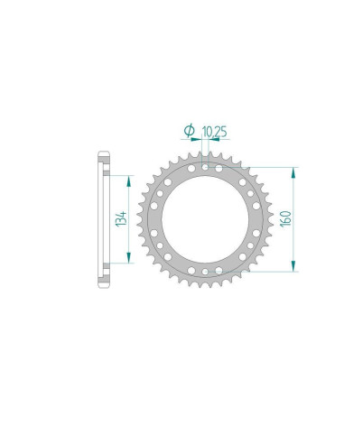 Kit chaine DID  ALU HONDA CBR 600 RR   7,8,9,A,B,C,D,E 2007 à 2014