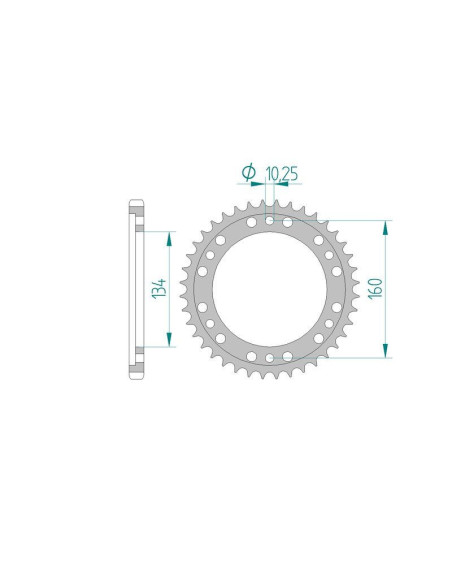 Kit chaine DID  ALU HONDA CBR 600 RR   7,8,9,A,B,C,D,E 2007 à 2014