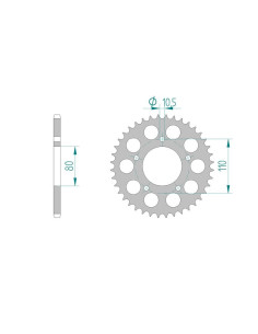 AFAM COURONNE ALU au pas de 520